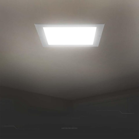 Panel LED V-TAC wpuszczany premium downlight 24W kwadrat 300x300 VT-61024 4000K 2640lm