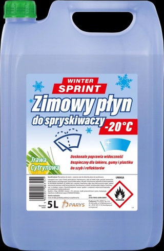 Płyn zimowy do spryskiwaczy 5l -20st Parys Cytryna