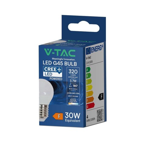 Żarówka LED V-TAC 3,7W CREE CHIP E27 kulka G45 VT-1830 3000K 320lm