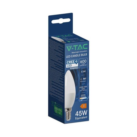 Żarówka LED V-TAC CREE CHIP 6,5W E14 świeczka VT-268 6500K 600lm