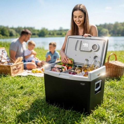 Adler Lodówka turystyczna 40L | Zasilanie AC/DC