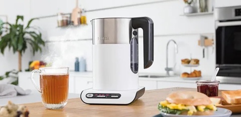 Czajnik z regulacją temperatury Bosch TWK 8611P biało stalowy