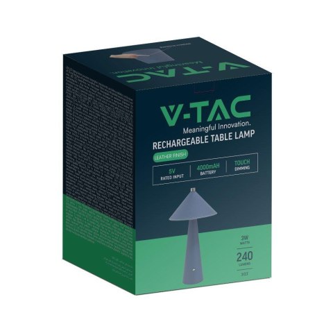 Lampka biurkowa nocna V-TAC 3W LED 33cm niebieskaVT-10117 3000K-6000K 240lm