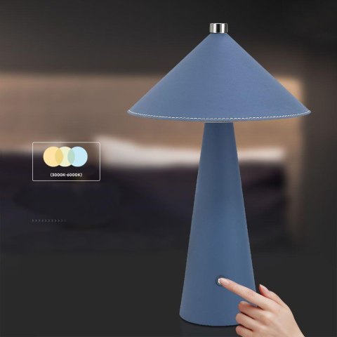 Lampka biurkowa nocna V-TAC 3W LED 33cm niebieskaVT-10117 3000K-6000K 240lm