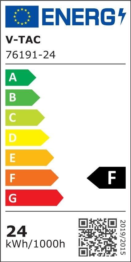 Plafon V-TAC 24W LED SAMSUNG CHIP Okrągły 29cm Natynkowy IP44 Biały VT-8624 4000K 2500lm 