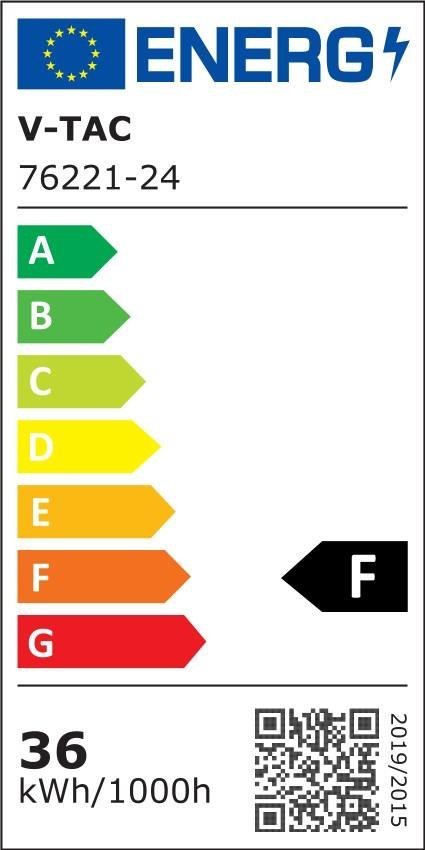 Plafon V-TAC 36W LED SAMSUNG CHIP Okrągły 35cm Natynkowy IP44 Biały VT-8630 4000K 3820lm 