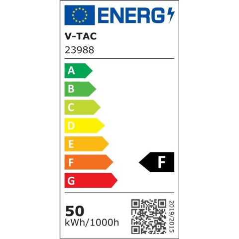 Projektor LED V-TAC 50W LED SMD 4000K Czarny VT-44054 4000K 4000lm