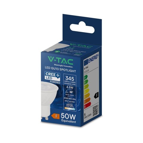 Żarówka LED V-TAC CREE CHIP 4,5W GU10 38st VT-275 6500K 345lm