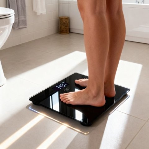 Adler Waga Łazienkowa USB-C, Akumulatorowa, 180 kg, Dokładność 100 g
