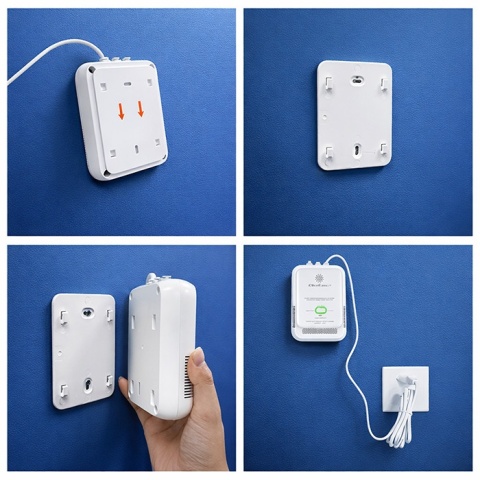 Czujnik wycieku gazu ziemnego deteltor CH4 NG Tuya Wi-Fi alarm 85dB LED Qoltec