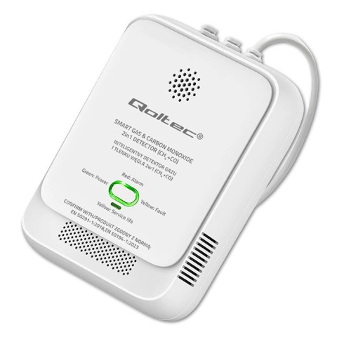 Czujnik wycieku gazu ziemnego i tlenku węgla (czadu) detektor CH4Co alarm 85dB