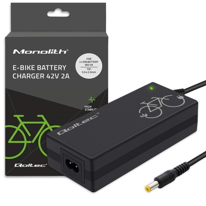 Ładowarka do roweru, skutera, elektrycznego 36V 42V 2A 5.5*2.5 Qoltec
