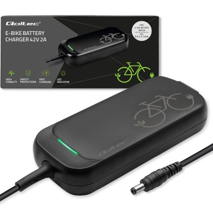 Ładowarka szybka do roweru, skutera elektrycznego 36V 42V 2A 5.5*2.1Qoltec