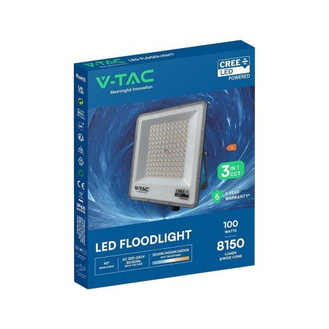 Naświetlacz LED V-TAC CREE CHIP 100W LED 3w1 CCT 135Lm/W VT-44110CCT 8150lm