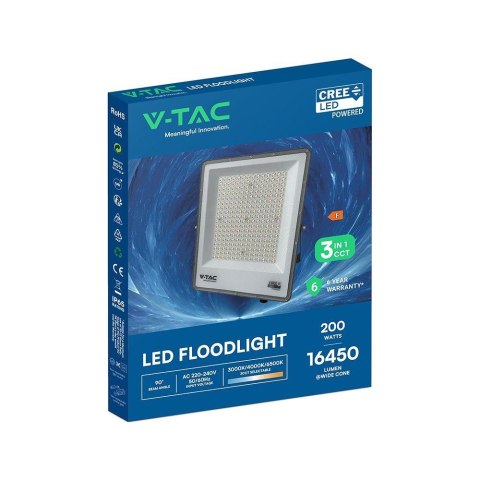Naświetlacz LED V-TAC CREE CHIP 200W LED CCT 135Lm/W VT-44209CCT 16450lm