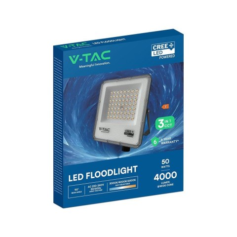 Naświetlacz LED V-TAC CREE CHIP 50W LED 3w1 CCT 135Lm/W VT-44058CCT 4000lm
