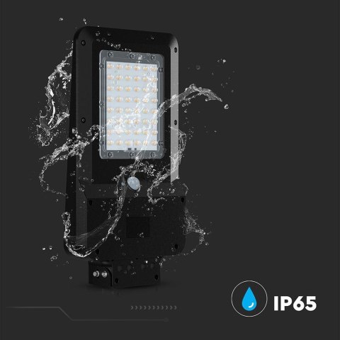 Naświetlacz oprawa uliczna solarna V-TAC 20W LED czarna IP65 150Lm/W VT-ST20CCT 3000lm