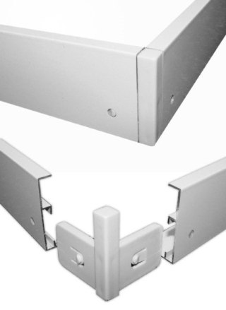 Obudowa natynkowa 595x595mm panelu Kris SQ biała