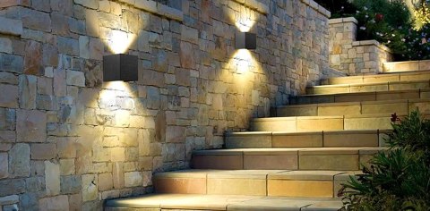 Oprawa elewacyjna LED Kreon 2*3w kwadrat 3000K a