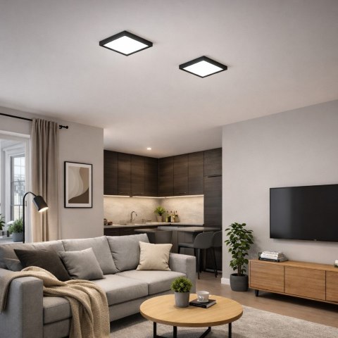 Panel led Gerry 18W 230V 4000K czarny