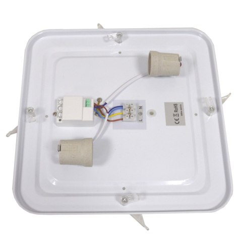 Plafon led Wilton 2*E27 antracyt mikroflowy czuj