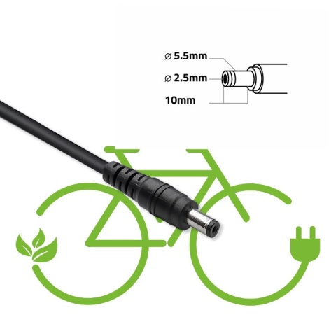 Ładowarka do roweru skuteru elektrycznego 36V 42V 2A 5.5*2.5 wodoodporna, kabel zasilajacy Qoltec