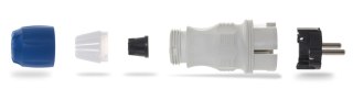 Wtyczka prosta 230V 16A EXTREM IP54 szaro-niebiesk