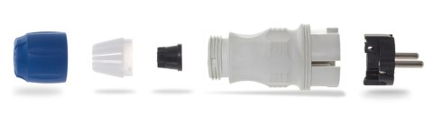 Wtyczka prosta 230V 16A EXTREM IP54 szaro-niebiesk