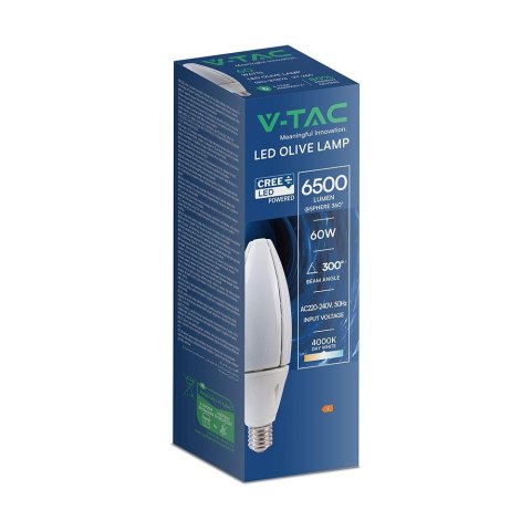 Żarówka LED V-TAC CREE CHIP 60W E40 VT-260 4000K 6500lm