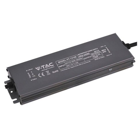 Zasilacz do LED hermetyczny SLIM V-TAC 150W 12V 12.5A IP67 filtr EMI VT-13150