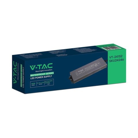 Zasilacz do LED hermetyczny SLIM V-TAC 150W 24V 6.25A IP67 filtr EMI VT-24152