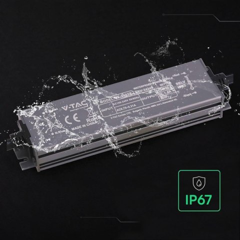 Zasilacz do LED hermetyczny SLIM V-TAC 36W 24V 1.5A IP67 filtr EMI VT-24035