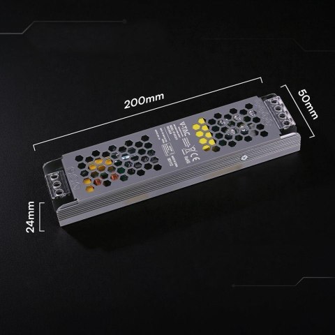 Zasilacz do LED modułowy montażowy SLIM V-TAC 120W 24V 5A IP20 filtr EMI VT-24122-S