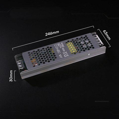 Zasilacz do LED modułowy montażowy SLIM V-TAC 250W 12V 20.83A IP20 filtr EMI VT-13250-S