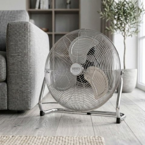 Camry Cyrkulator Podłogowy 45 cm, Wentylator Podłogowy 18", 3 Prędkości, Regulacja Kąta 125°