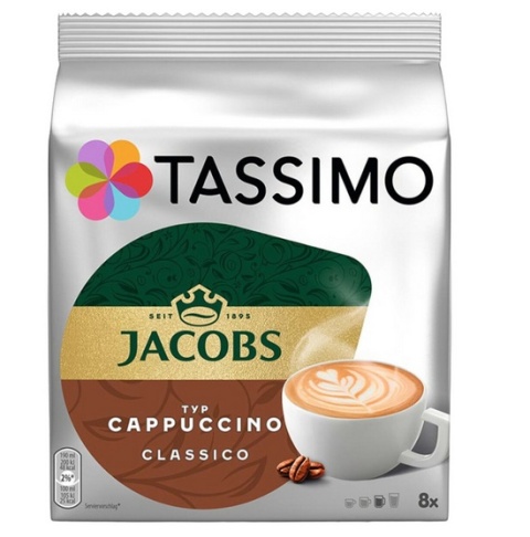 Kapsułki Tassimo Jacobs Cappuccino Classico 8 sztuk do ekspresu do kawy