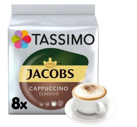 Kapsułki Tassimo Jacobs Cappuccino Classico 8 sztuk do ekspresu do kawy