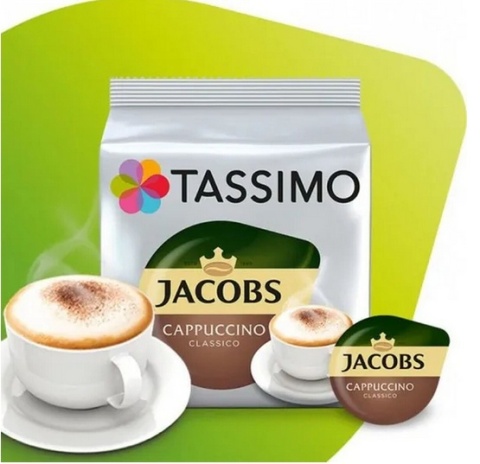 Kapsułki Tassimo Jacobs Cappuccino Classico 8 sztuk do ekspresu do kawy