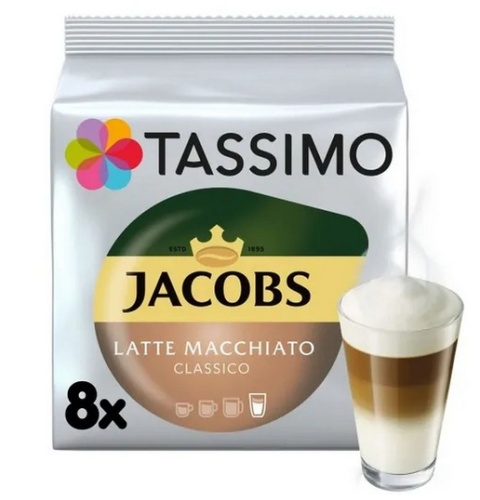 Kapsułki Tassimo Jacobs Latte Macchiato Classico 8 sztuk do ekspresy do kawy