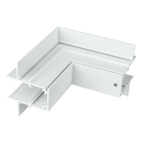 Łącznik kątowy do szyny magnetycznej, zewnętrzny, podtynkowy, biały, M-LINE DPM