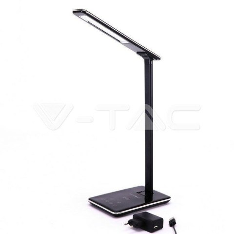 Lampka biurkowa V-TAC 4W 3w1 indukcja zmiana barwy czarna VT-7405 3000K-6500K 500lm