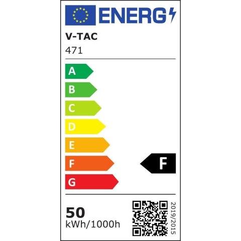 Naświetlacz LED V-TAC 50W SAMSUNG CHIP czarny VT-50-S-B 6400K 4000lm