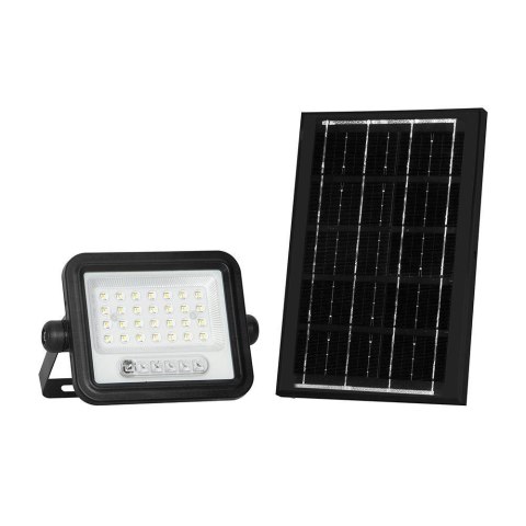 Naświetlacz LED solarny V-TAC 6W CCT pilot auto timer IP65 czarny VT-54W 700lm