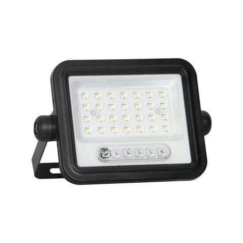 Naświetlacz LED solarny V-TAC 6W CCT pilot auto timer IP65 czarny VT-54W 700lm