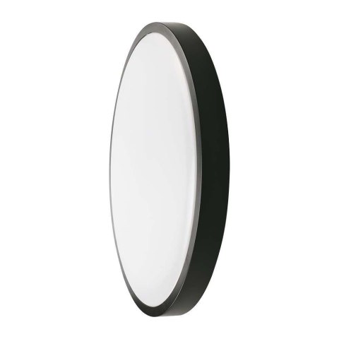 Oprawa sufitowa plafoniera V-TAC 24W LED okrągły IP44 30cm czarny VT-8624B-RD 4000K 2400lm