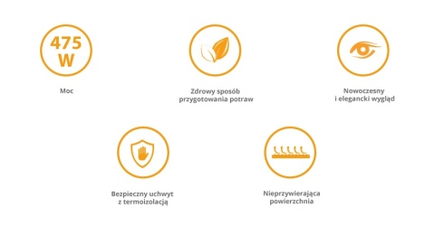 Prodiż elektryczny kwadratowy dół, grzanie góra 475W 4,3l ETA Pecenka Plus