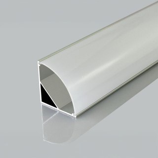 Profil do LED zestaw, ALU anodowany narożny V-TAC 2mb klosz mleczny 30x30mm VT-81135
