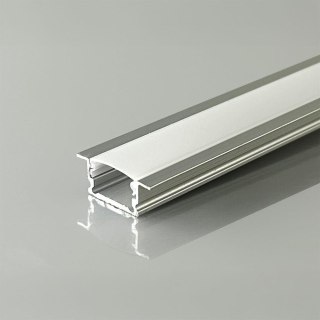 Profil do LED zestaw, ALU anodowany wpuszczany V-TAC 2mb klosz mleczny 13,2x7mm VT-81134