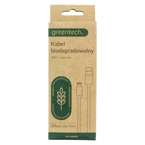 Przewód USB A - Lightning MFI, biodegradowalny, 1 m DPM