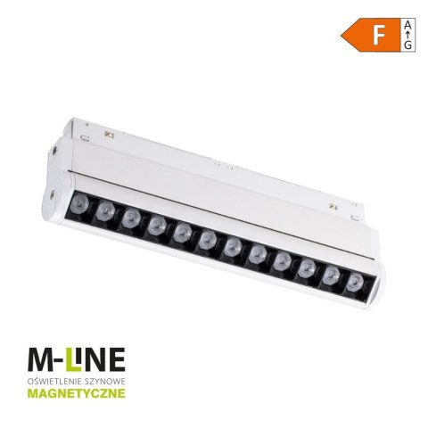 Reflektor szynowy magnetyczny liniowy, regulowany, 12 W, 960 lm, 4000 K, biały, M-LINE DPM